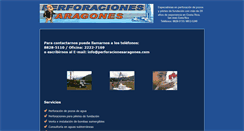 Desktop Screenshot of perforacionesaragones.com